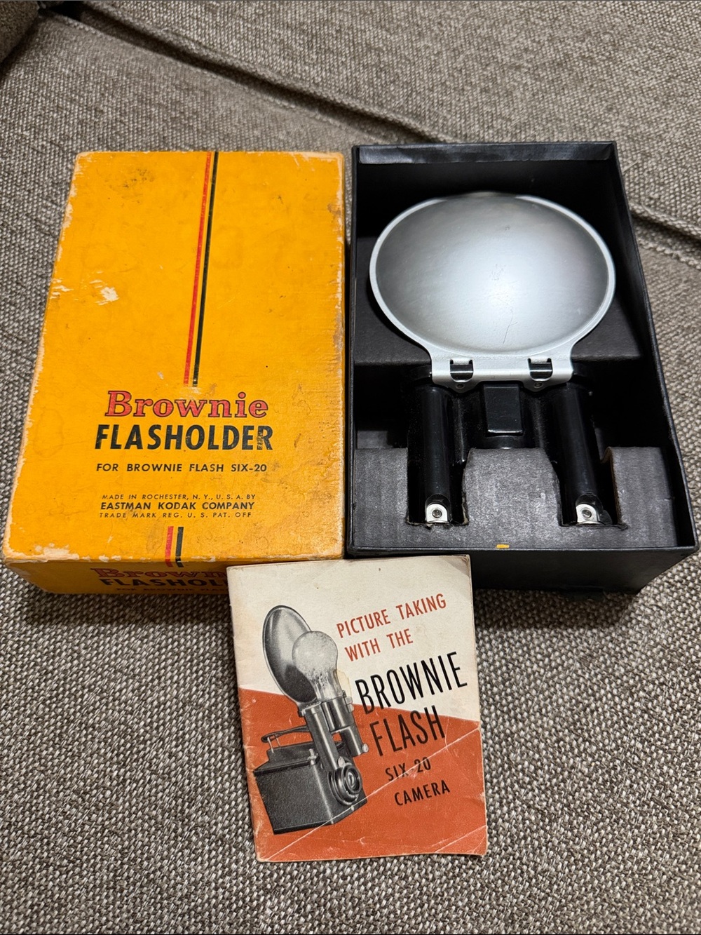 Brownie Flasholder For Brownie Flash SIX-20 original Box and instruction book